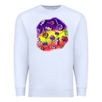 White halloween candy  patches Premium Sweatshirt - BundleAndBundleShop