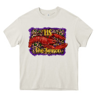 Cream Mardi Gras Tis The Season Lobster Heavy Core Tee - RanaPortraitStore