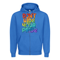 True Royal dont hide your pride Zipper Hoodie - MaliasSmallBusiness