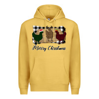 Antique Gold Merry Christmas Chickens Premium Hoodie - Bettercallsaul