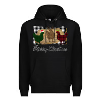 Black Merry Christmas Chickens Premium Hoodie - Bettercallsaul