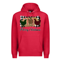 Cardinal Merry Christmas Chickens Premium Hoodie - Bettercallsaul