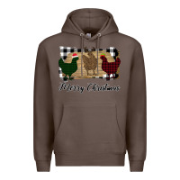 Coffee Merry Christmas Chickens Premium Hoodie - Bettercallsaul