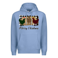 Colony Blue Merry Christmas Chickens Premium Hoodie - Bettercallsaul