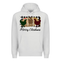 Dove Grey Merry Christmas Chickens Premium Hoodie - Bettercallsaul