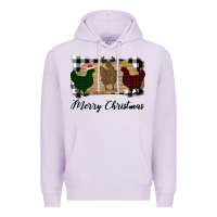 Lilac Merry Christmas Chickens Premium Hoodie - Bettercallsaul
