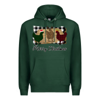 Sports Green Merry Christmas Chickens Premium Hoodie - Bettercallsaul