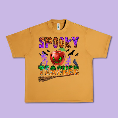 Spooky Teacher Urban Heavy Tee Designed By Bundleandbundleshop