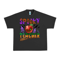 Pigment Black spooky teacher Urban Heavy Tee - BundleAndBundleShop