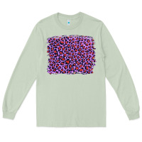 Matcha lilac leopard with red glitter Long Sleeve Tee - Artiststas