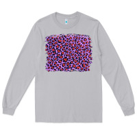 Moon Dust lilac leopard with red glitter Long Sleeve Tee - Artiststas