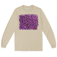 Mushroom lilac leopard with red glitter Long Sleeve Tee - Artiststas