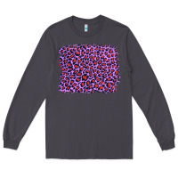 Smoke lilac leopard with red glitter Long Sleeve Tee - Artiststas