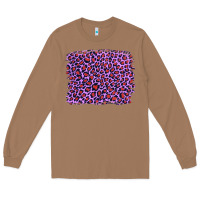 Toasted Coconut lilac leopard with red glitter Long Sleeve Tee - Artiststas
