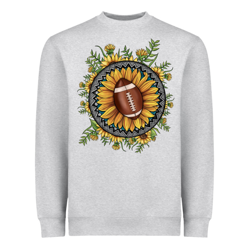 Football Gemstone Sunflower Heavyweight Sweatshirt by JahusDesignShop | Teevron