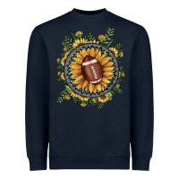 Navy football gemstone sunflower Heavyweight Sweatshirt - JahusDesignShop