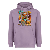 Lavender Tis The Season Fall Football Truck Heavyweight Hoodie - BundleAndBundleShop