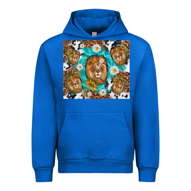 Lion With Leopard And Cowhide Pattern Urban Hoodie by TumblerDesignByShophia | Teevron