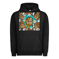 Pigment Black lion with leopard and cowhide pattern Urban Hoodie - TumblerDesignByShophia