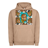Pigment Burro lion with leopard and cowhide pattern Urban Hoodie - TumblerDesignByShophia