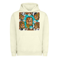Pigment Pistachio lion with leopard and cowhide pattern Urban Hoodie - TumblerDesignByShophia