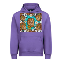 Tulip lion with leopard and cowhide pattern Urban Hoodie - TumblerDesignByShophia