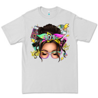 Dove Grey 90s messy bun Premium Tee - texasbilliewilder