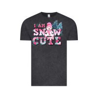 Vintage Black i am snow cute Vintage Tee - AdoDesignShop