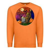 Carrot halloween round Premium Sweatshirt - BundleAndBundleShop