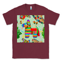 Burgundy pinata seamless pattern Classic Tee - BundleAndBundleShop