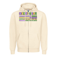 Sandshell mardi gras beads Zipper Hoodie - MaliasSmallBusiness