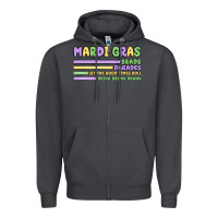 Smoke mardi gras beads Zipper Hoodie - MaliasSmallBusiness