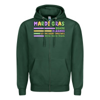 Sports Green mardi gras beads Zipper Hoodie - MaliasSmallBusiness