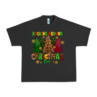 Pigment Black rocking around the christmas tree Urban Heavy Tee - AdoDesignShop
