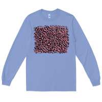 Colony Blue pink leopard with pink glitter Long Sleeve Tee - Artiststas