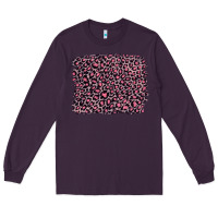 Plum pink leopard with pink glitter Long Sleeve Tee - Artiststas