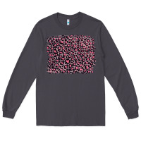 Smoke pink leopard with pink glitter Long Sleeve Tee - Artiststas