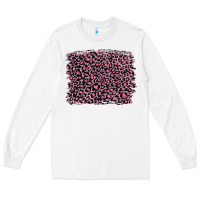 White pink leopard with pink glitter Long Sleeve Tee - Artiststas