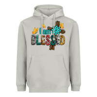 Moon Dust I Am Blessed Cross Heavyweight Hoodie - BundleAndBundleShop