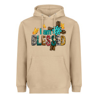 Mushroom I Am Blessed Cross Heavyweight Hoodie - BundleAndBundleShop