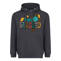 Smoke I Am Blessed Cross Heavyweight Hoodie - BundleAndBundleShop