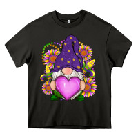 Asphalt Mardi Gras gnome Heavy Core Tee - RanaPortraitStore