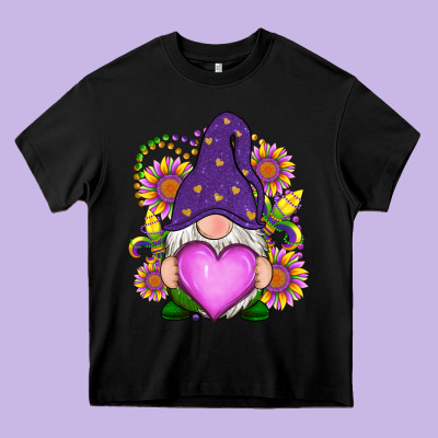 Heavy Core Tee Mardi Gras gnome