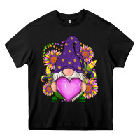 Black Mardi Gras gnome Heavy Core Tee - RanaPortraitStore