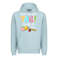 Blue Mist dear parents tag youare it teacher Premium Hoodie - JahusDesignShop