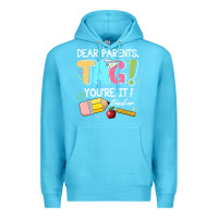 Ocean Blue dear parents tag youare it teacher Premium Hoodie - JahusDesignShop