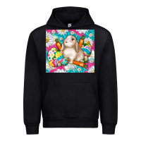 Black easter day rabbit Urban Hoodie - TumblerDesignByShophia