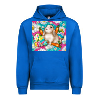 Cobalt easter day rabbit Urban Hoodie - TumblerDesignByShophia