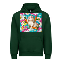 Foreset Green easter day rabbit Urban Hoodie - TumblerDesignByShophia