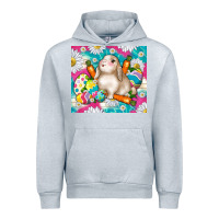 Heather Grey easter day rabbit Urban Hoodie - TumblerDesignByShophia
